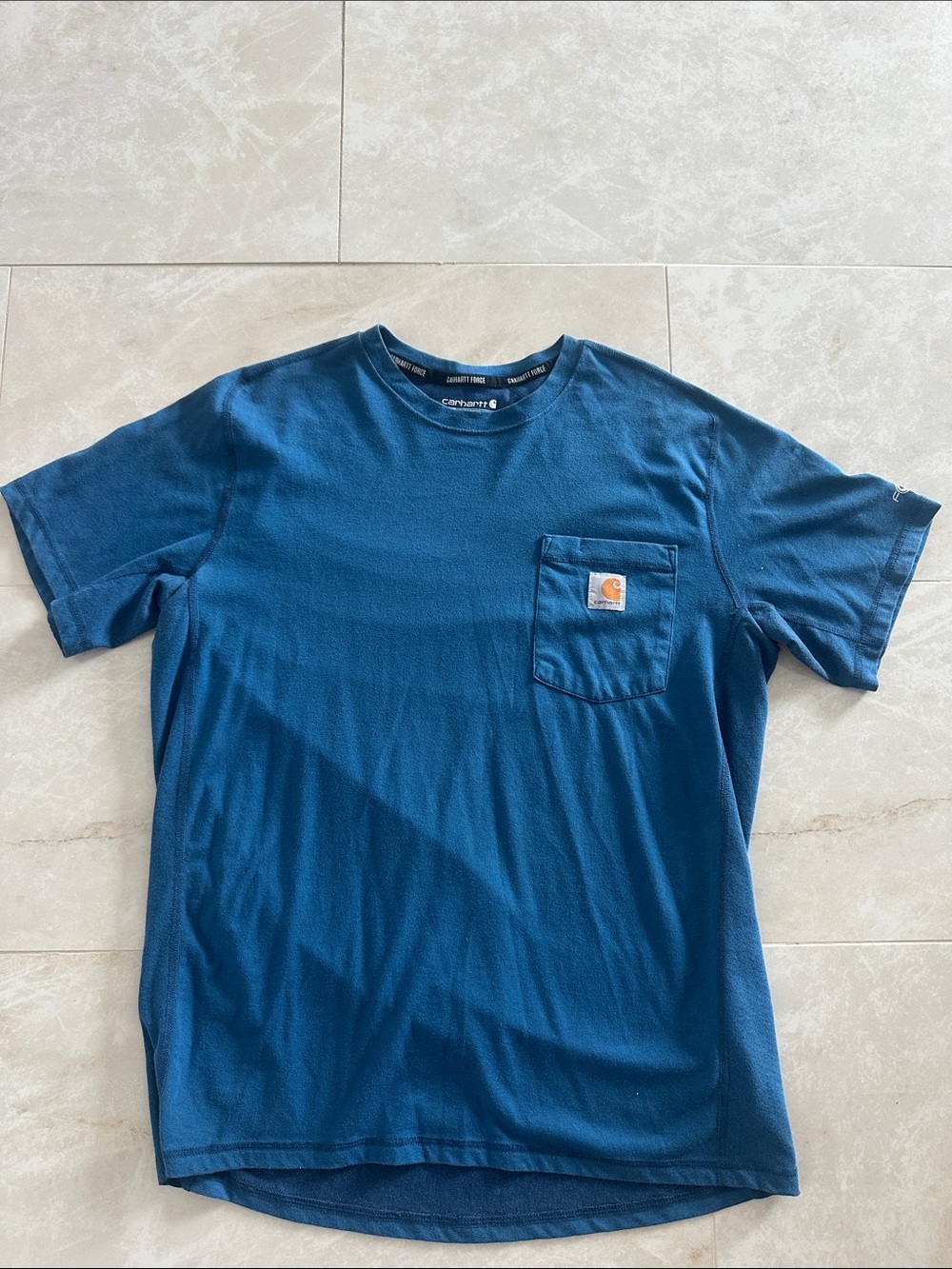 Carhartt Short-Sleeve Pocket Tee in Teal Blue